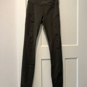 Olive Green Lululemon Leggings, size 2, 29” inseam